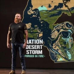 Desert Storm - Forged In Fire T-Shirt - Black -Fashion Trend Clothing Store BlankPoster 2000x2000 copy2GS5866DesertStorm ForgedInFire