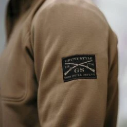 Men's 1/2 Zip Waffle Top - Coyote -Fashion Trend Clothing Store BlankPoster 2000x2000 copy2 GS5313 GruntStyle.5ZipWaffleTop Coyote 1