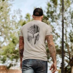 American Spartan Pocket T-Shirt - Sand -Fashion Trend Clothing Store BlankPoster 2000x2000 copy2 GS5413 AmericanSpartanPocketTee Sand