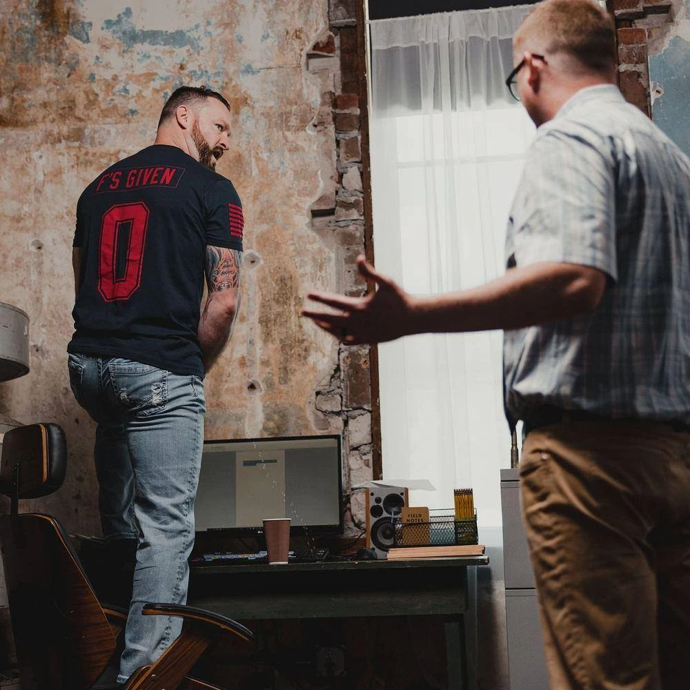 Zero F's Given T-Shirt - Midnight Navy 6 Zero F's Given T-Shirt - Midnight Navy - Image 4