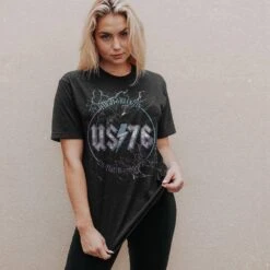Women's US76 Boyfriend Fit T-Shirt - Vintage Black -Fashion Trend Clothing Store BlankPoster 2000x2000 copy3GS5506 Women sUS76BoyfriendFitTee 2