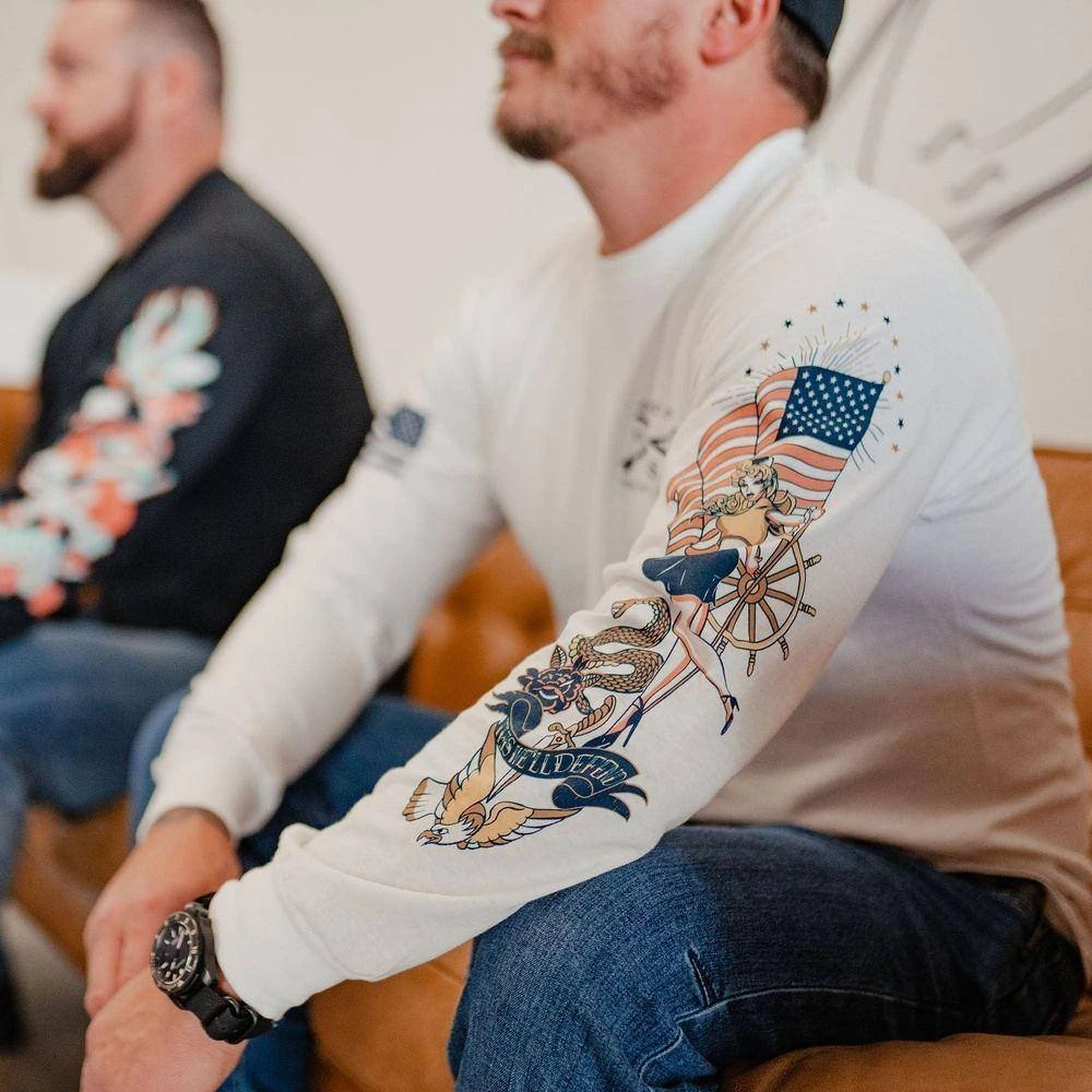 Nautical Pinup Long Sleeve - White 9 Nautical Pinup Long Sleeve - White - Image 7