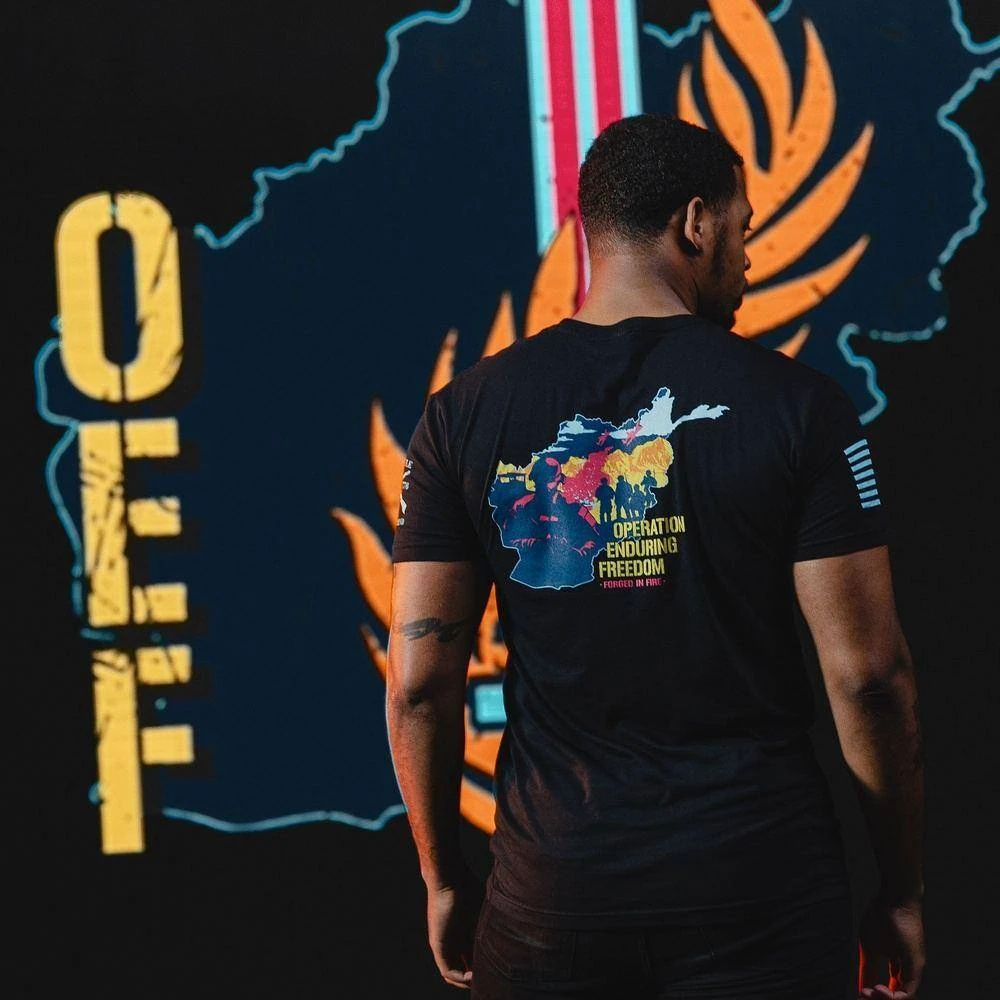 OEF - Forged In Fire T-Shirt - Black 5 OEF - Forged In Fire T-Shirt - Black - Image 3