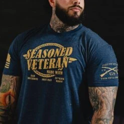 Seasoned Veteran T-Shirt - Midnight Navy -Fashion Trend Clothing Store BlankPoster 2000x2000 copy3GS5941SeasonedVeteran MidnightNavy