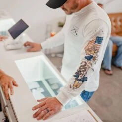 Nautical Pinup Long Sleeve - White 17 Nautical Pinup Long Sleeve - White -Fashion Trend Clothing Store BlankPoster 2000x2000 copy4GS5801NauticalPinupLongSleeve White