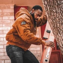 Men's Hooded Field Jacket - Saddle -Fashion Trend Clothing Store BlankPoster 2000x2000 copy4 GS4148 GruntStyleHoodedFieldJacket Saddle