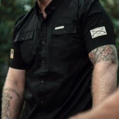 Men's Garage Button Down - Black -Fashion Trend Clothing Store BlankPoster 2000x2000 copy5GS5216 GruntStyleGarageButtonDown Black