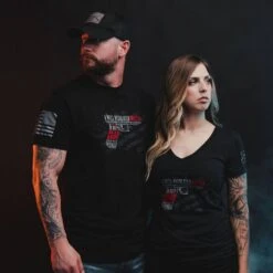 Women's Second Amendment Pistol V-Neck - Black -Fashion Trend Clothing Store BlankPoster 2000x2000 copy7GS5013GS5014 SecondAmendmentPistol min