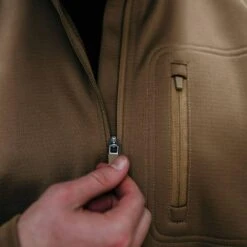 Men's 1/2 Zip Waffle Top - Coyote -Fashion Trend Clothing Store BlankPoster 2000x2000 copy7 GS5313 GruntStyle.5ZipWaffleTop Coyote