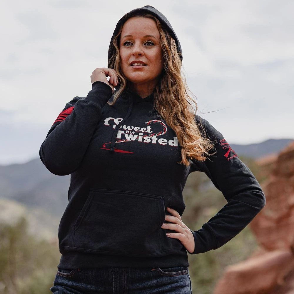 Women's Sweet But Twisted Hoodie - Black 3 Women's Sweet But Twisted Hoodie - Black