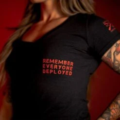 Women's R.E.D. All Forces V-Neck - Black -Fashion Trend Clothing Store BlankPoster 2000x2000 copy min