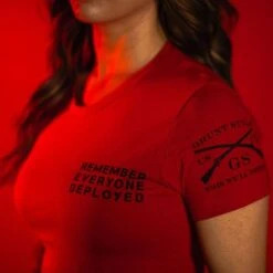 Women's R.E.D. All Forces T-Shirt - Red -Fashion Trend Clothing Store BlankPoster 2000x2000 copy GS5111 GS5116 R.E.D.AllForces WomensRed YouthHoodieBlack min