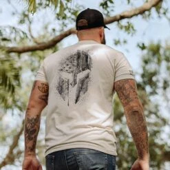 American Spartan Pocket T-Shirt - Sand -Fashion Trend Clothing Store BlankPoster 2000x2000 copy GS5413 AmericanSpartanPocketTee Sand