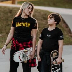 Women's Thrasher Mom Slim Fit T-Shirt - Black -Fashion Trend Clothing Store BlankPoster 2000x2000 copy GS5464 ThrasherMomWomen sSlimFitTee Black
