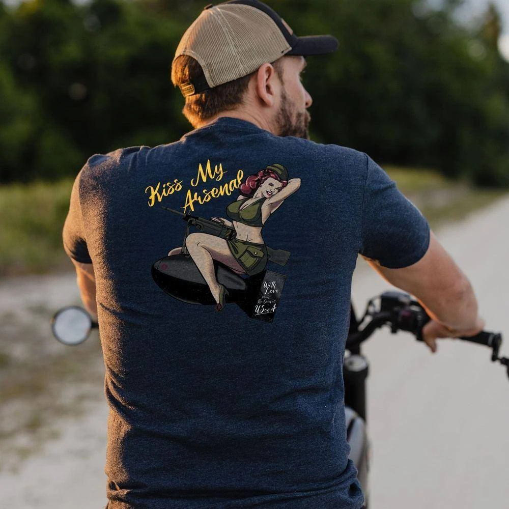 Kiss My Arsenal T-Shirt - Midnight Navy 4 Kiss My Arsenal T-Shirt - Midnight Navy - Image 2