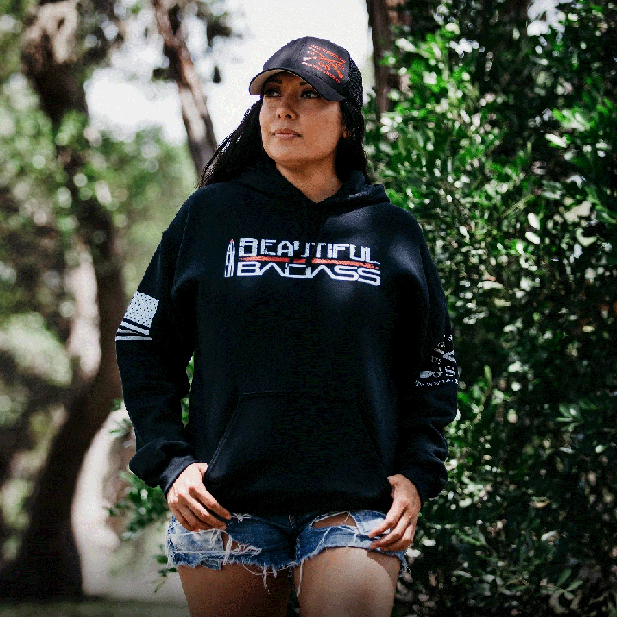 Women's Beautiful Badass Hoodie 2.0 - Black 4 Women's Beautiful Badass Hoodie 2.0 - Black - Image 2