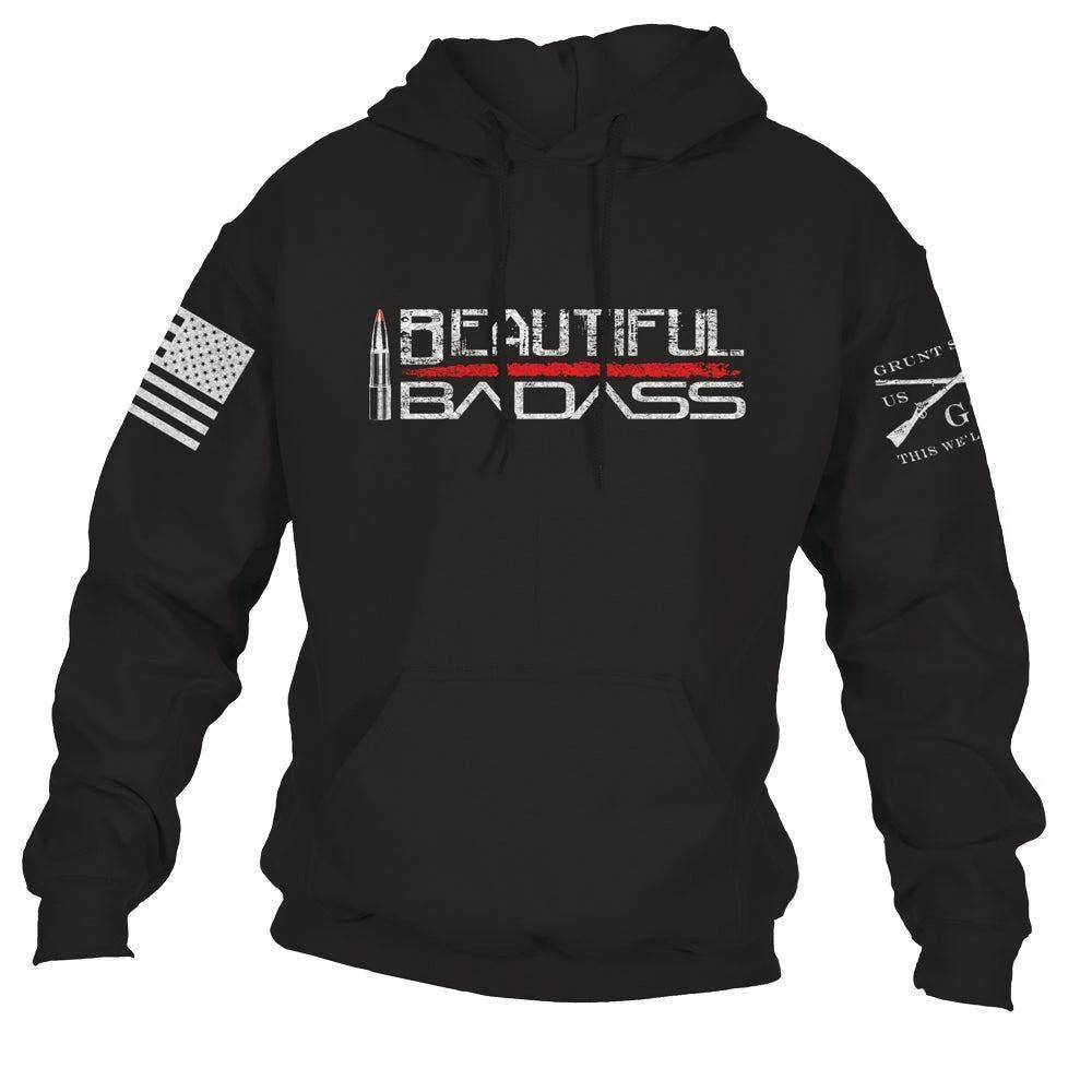 Women's Beautiful Badass Hoodie 2.0 - Black 5 Women's Beautiful Badass Hoodie 2.0 - Black - Image 3