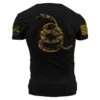 Don't Tread On Me Gadsden Tracks T-Shirt - Black -Fashion Trend Clothing Store GS2677 WEB READY