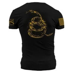 Don't Tread On Me Gadsden Tracks T-Shirt - Black