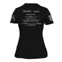 Women's Mom Defined T-Shirt - Black -Fashion Trend Clothing Store GS2782 Mom Defined WEB READY back