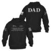 Dad Defined Hoodie - Black 1 Dad Defined Hoodie - Black -Fashion Trend Clothing Store GS2824 DadDefinedHoodie WEB READY Both