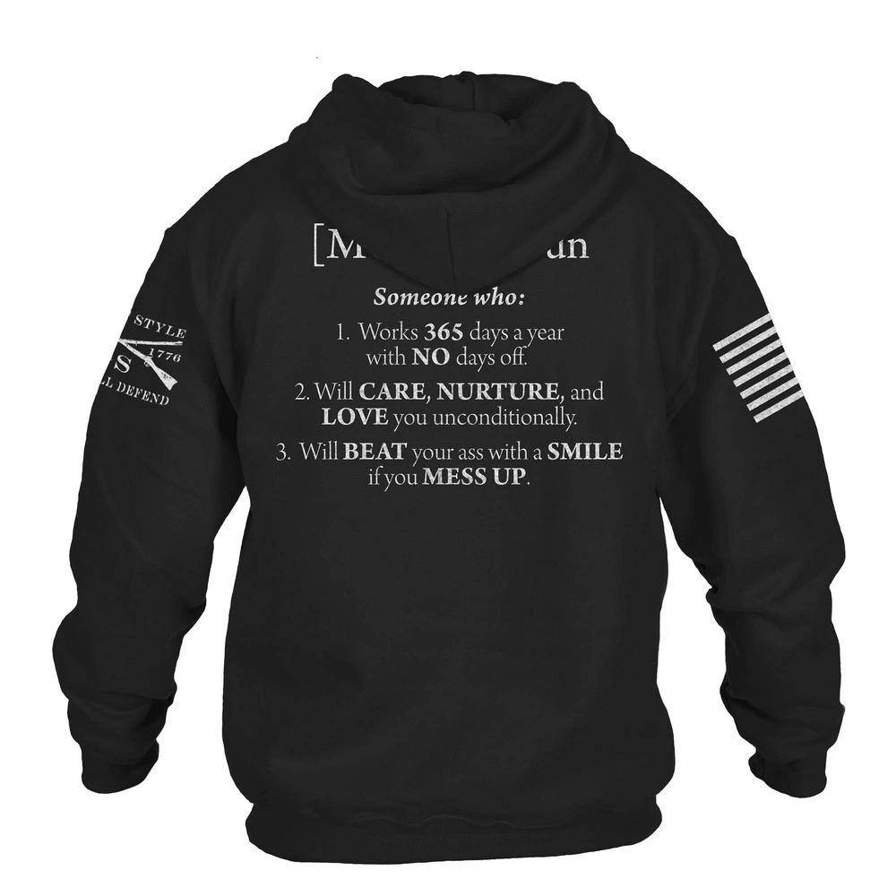 Women's Mom Defined Hoodie - Black 10 Women's Mom Defined Hoodie - Black - Image 8