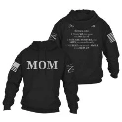 Women's Mom Defined Hoodie - Black 19 Women's Mom Defined Hoodie - Black -Fashion Trend Clothing Store GS2862 Mom Defined Hoodie WEB READY Both