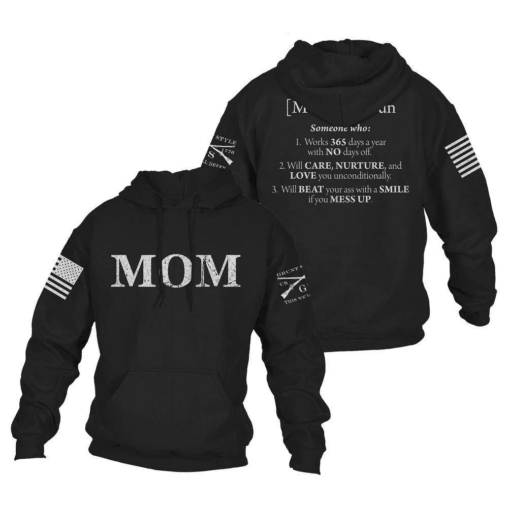 Women's Mom Defined Hoodie - Black 11 Women's Mom Defined Hoodie - Black - Image 9