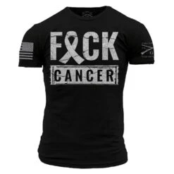 F*ck Cancer Throwback T-Shirt - Black