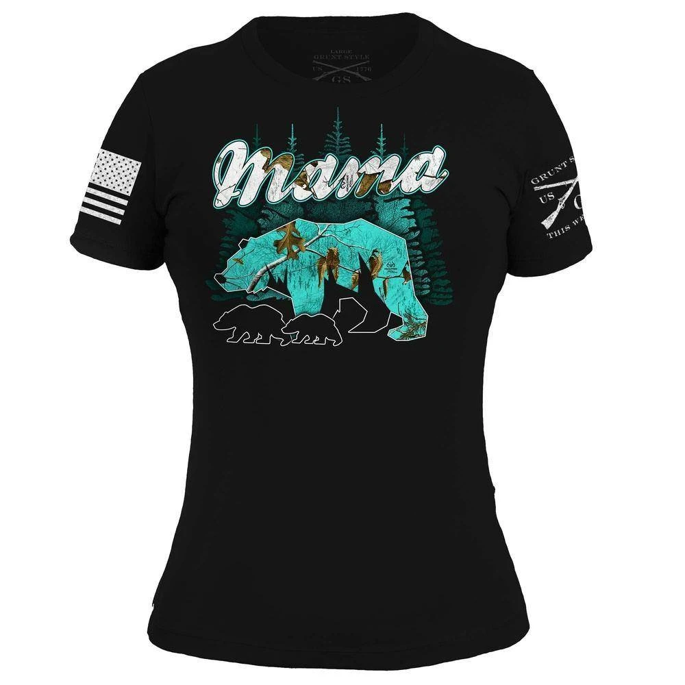 Women's Mama Bear T-Shirt - Realtree Xtra® Sea Glass 4 Women's Mama Bear T-Shirt - Realtree Xtra® Sea Glass - Image 2