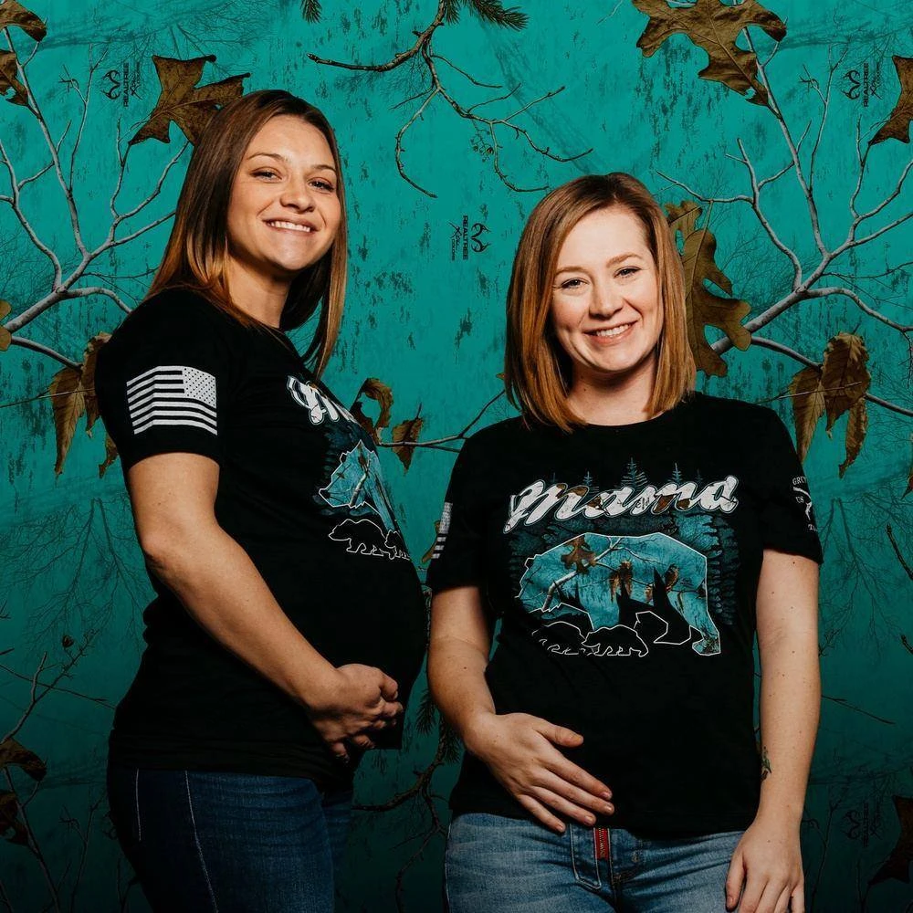 Women's Mama Bear T-Shirt - Realtree Xtra® Sea Glass 3 Women's Mama Bear T-Shirt - Realtree Xtra® Sea Glass