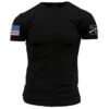 Full Color Flag Basic T-Shirt - Black -Fashion Trend Clothing Store GS3373 WEBREADY JPG