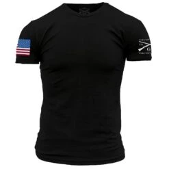 Full Color Flag Basic T-Shirt - Black