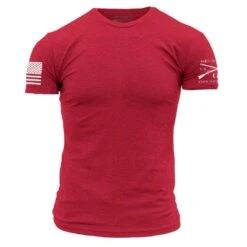 Standard Issue 3-Pack Core Basic T-Shirts - Patriot Pack -Fashion Trend Clothing Store GS3860 BasicCrew Red WEB READY Front