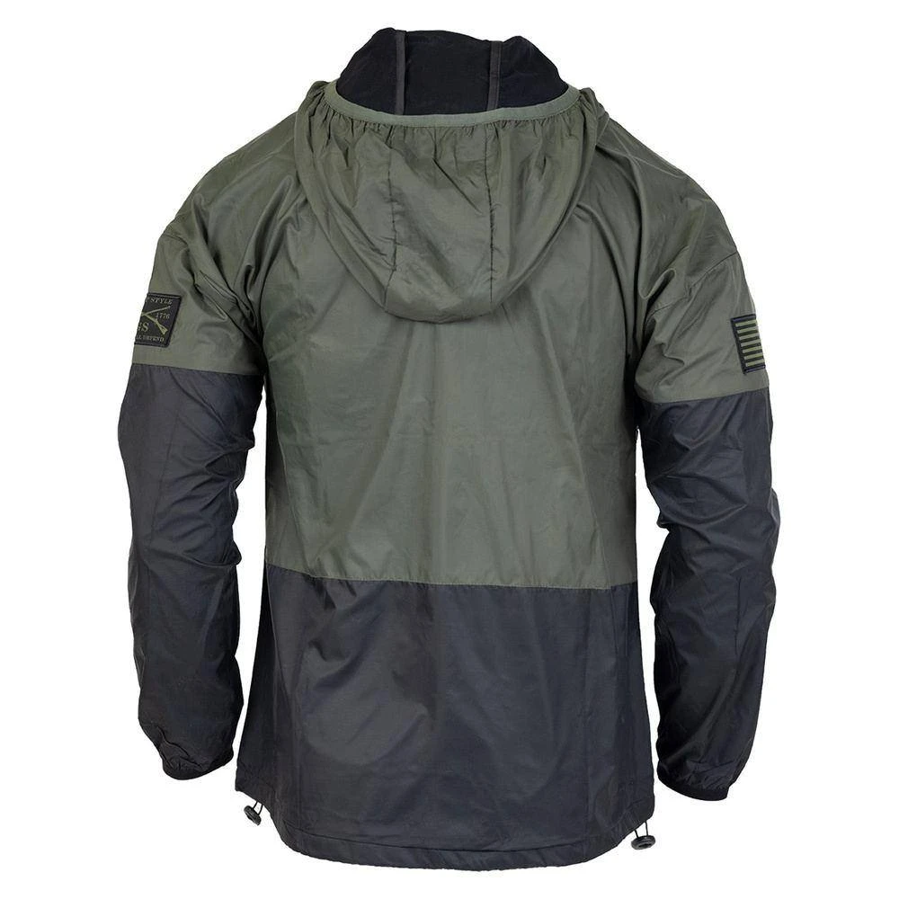 Grunt Style Windbreaker - Black & Olive 11 Grunt Style Windbreaker - Black & Olive - Image 9