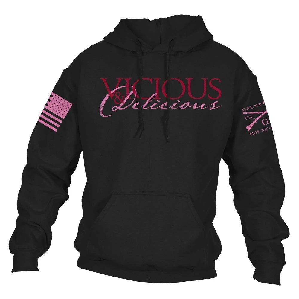 Women's Vicious & Delicious Hoodie - Black 4 Women's Vicious & Delicious Hoodie - Black - Image 2