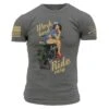 Work Hard, Ride Easy T-Shirt - Dark Grey -Fashion Trend Clothing Store GS4335 WorkRidePinup STANDARD WEB READY 2021