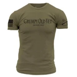 New Arrival 9 Grumpy Old Vet T-Shirt - Military Green