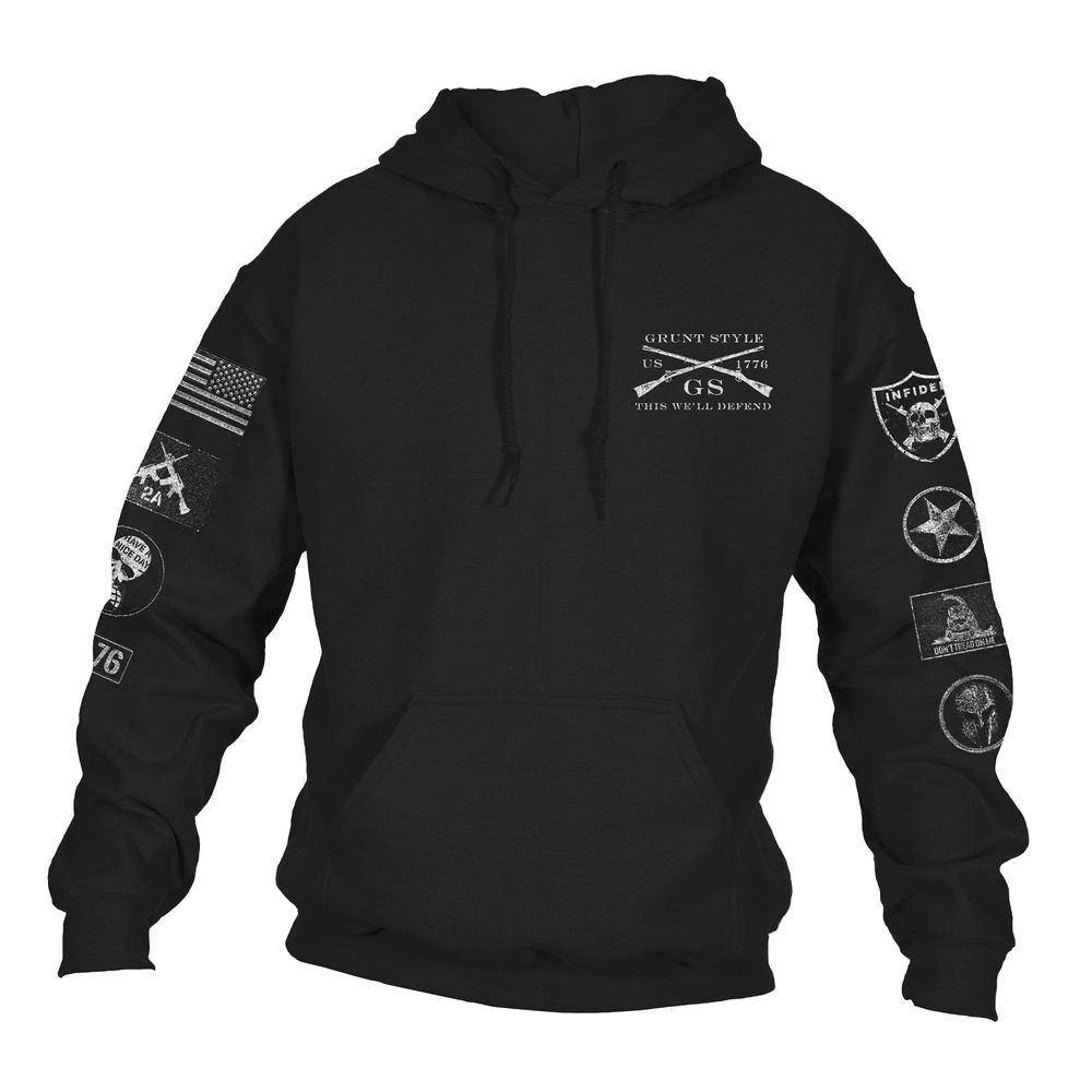 Grunt Style Patch Pullover Hoodie - Black 10 Grunt Style Patch Pullover Hoodie - Black - Image 8