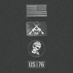 Patch Hoodie - Dark Heather -Fashion Trend Clothing Store GS4543 GruntStylePatchHoodie DarkHeather WEBREADYRSLEEVEART