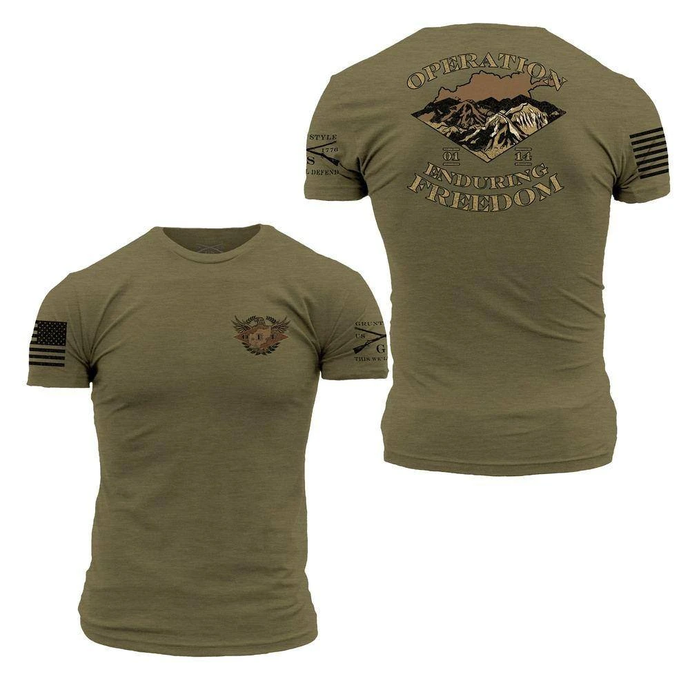 O.E.F. Veteran T-Shirt - Military Green 3 O.E.F. Veteran T-Shirt - Military Green