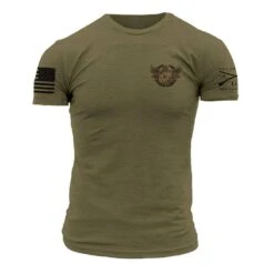 O.E.F. Veteran T-Shirt - Military Green 9 O.E.F. Veteran T-Shirt - Military Green -Fashion Trend Clothing Store GS4596 O.E.F.Veteran STANDARD WEB READYF