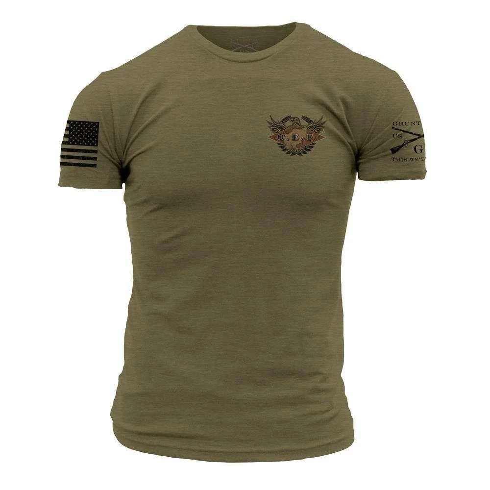 O.E.F. Veteran T-Shirt - Military Green 5 O.E.F. Veteran T-Shirt - Military Green - Image 3
