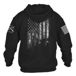 1776 Flag Hoodie - Black -Fashion Trend Clothing Store GS4767 1776FlagHoodie STANDARD WEB READY back