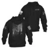 1776 Flag Hoodie - Black -Fashion Trend Clothing Store GS4767 1776FlagHoodie STANDARD WEB READY both