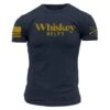 Whiskey Helps™T-Shirt - Midnight Navy 2 Whiskey Helps™T-Shirt - Midnight Navy -Fashion Trend Clothing Store GS4793 WhiskeyHelps MidnightNavy STANDARD WEB READY front