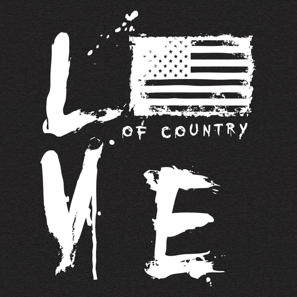 Women's Love Of Country Flowy Tank - Black 7 Women's Love Of Country Flowy Tank - Black - Image 5