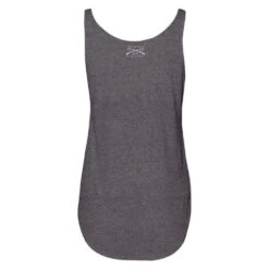 Women's Vintage American Flowy Tank - Charcoal -Fashion Trend Clothing Store GS4851 Vintage American Women s Charcoal Flowy Tank WEB READY BACK