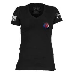 Women's Freedom Rose V-Neck - Black -Fashion Trend Clothing Store GS4897 FreedomRose STANDARD WEB READY 2021ft min