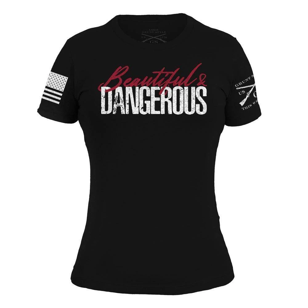 Women's Beautiful & Dangerous T-Shirt - Black 4 Women's Beautiful & Dangerous T-Shirt - Black - Image 2